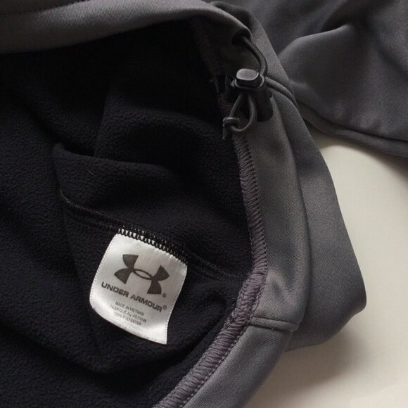Under Armour Coldgear Jacket Mens Size XL Gray Quarter Zip Pullover Long Sleeve - Picture 2 of 6